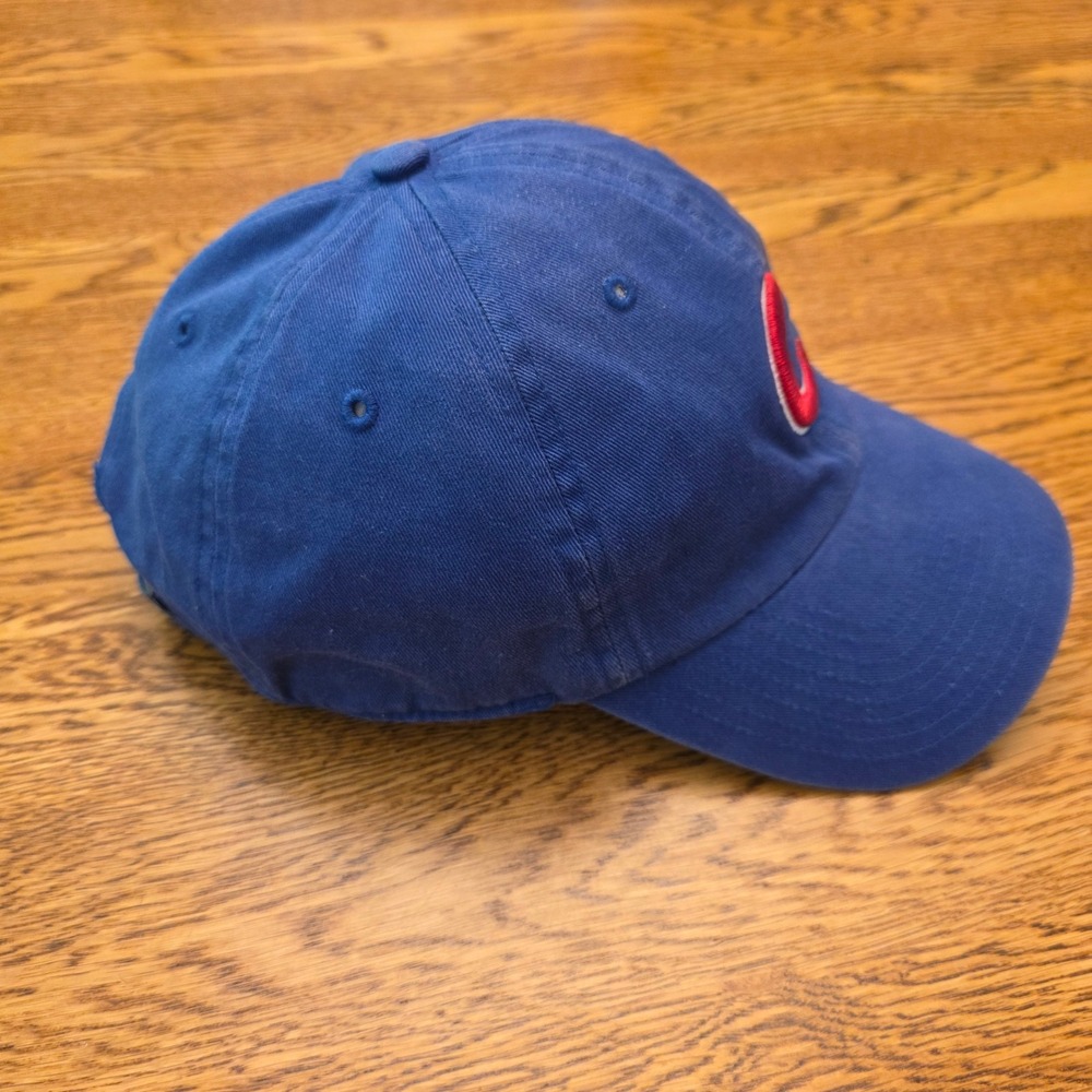 47 Brand Chicago Cubs MLB Baseball Cap Blue Adjustable Strapback Dad Hat OSFA - Picture 4 of 14